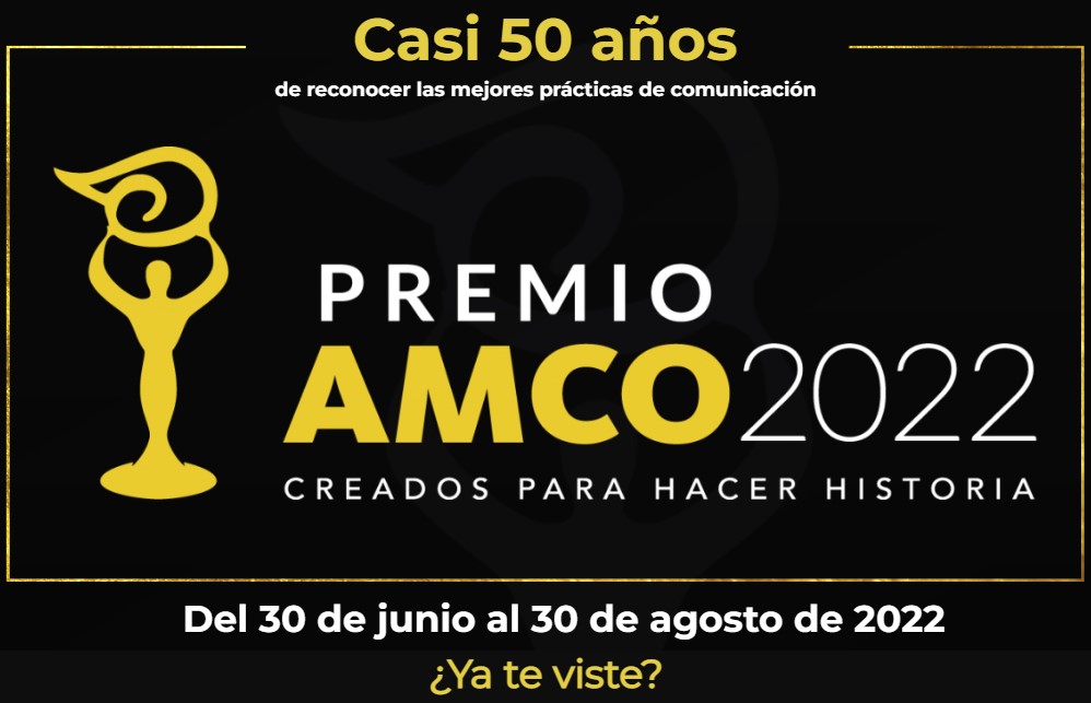 Se buscan las mejores estrategias de comunicación para el Premio AMCO 2022